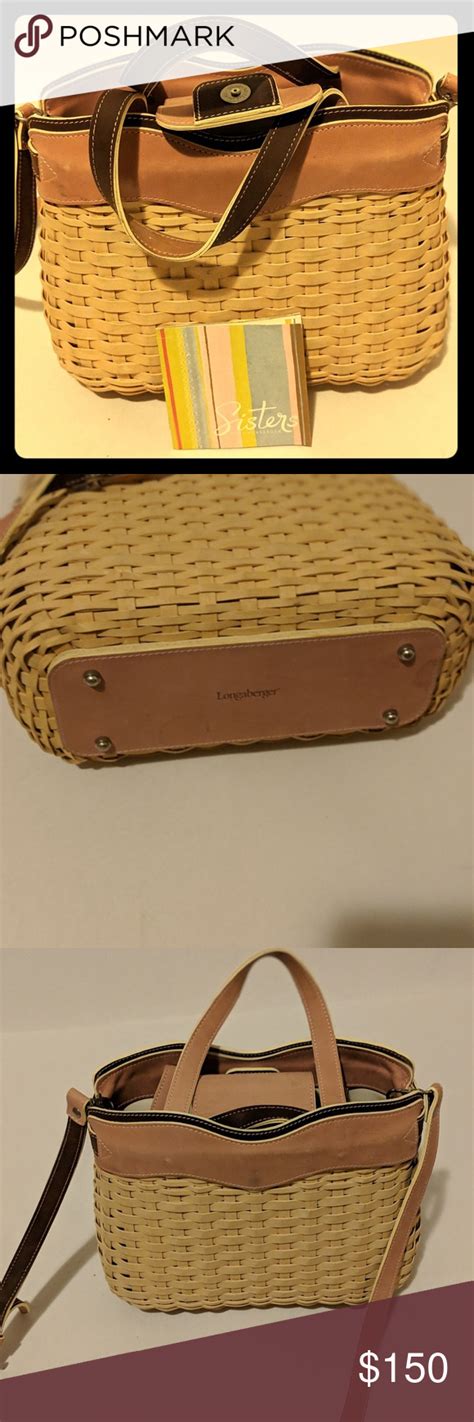 Vintage Handmade Longaberger Small Saddlebrook Crossbody Basket Purse, Signed Dated NIK2000, Leather Hang Tag, Plastic Liner, Free Shipping (92) 64. . Longaberger purse